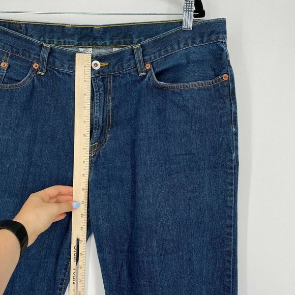Lucky Brand Bootcut Tripper Jeans Women's Size 38 High Rise Cotton Denim Blue - Picture 11 of 12
